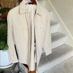 Hilary Radley Beige Oversized Fall Jacket